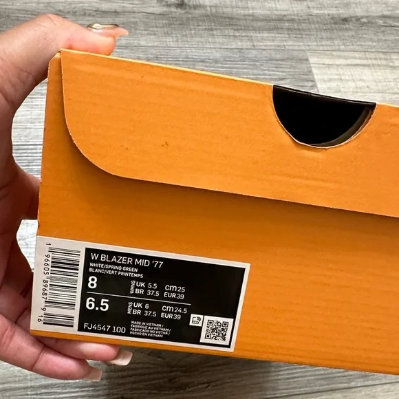 Nike White Sneakers with Leopard Swoosh Accent - Picture 5 of 5